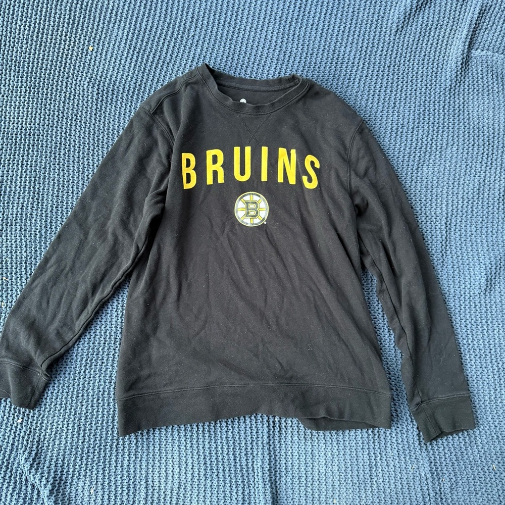 Boston Bruins Level Wear Crew Neck Women’s Size M Ice Hockey Team Sweatshirt Med